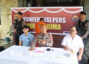 Polre Bima Laksanaka  Konferensi Pers Pengungkapan Kasus Pembunuhan di Desa Sampungu
