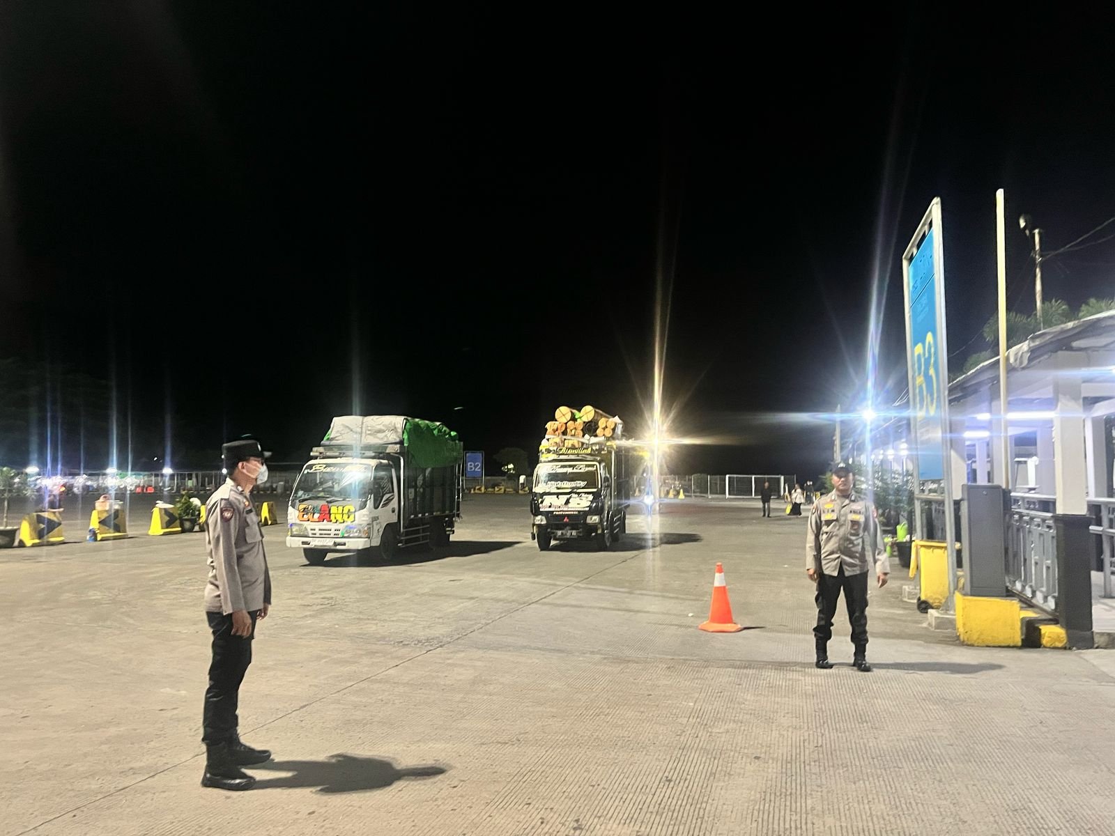 Sinergi Polsek Kawasan Pelabuhan Lembar dan Otoritas Pelabuhan Jaga Keamanan dan Ketertiban