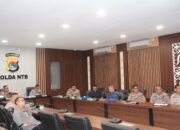 Polda NTB Ikuti Rakor Anev Pelaksanaan Operasi Pemberantasan Premanisme Melalui Zoom