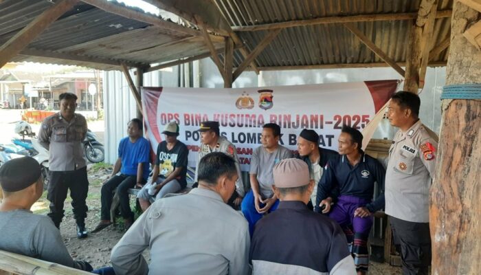 Ciptakan Keamanan, Polres Lombok Barat Turun ke Pasar Segenter