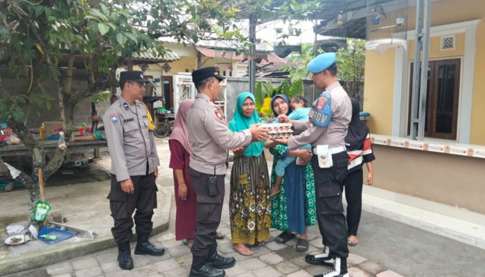 Program Telur Polsek Kediri Dapat Dukungan Pemuda Desa Gelogor, Wujudkan Zero Stunting