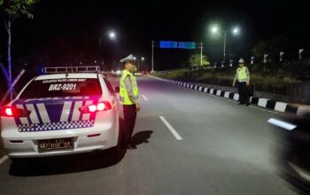 Hadapi Cuaca Ekstrem, Polres Lombok Barat Perketat Patroli Malam di Bypas
